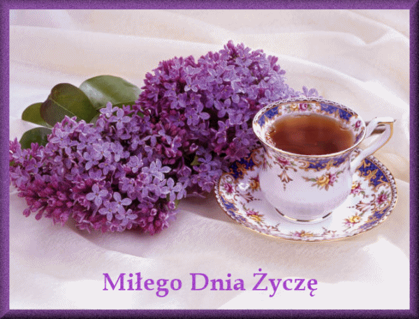 Miłego dnia herbatka bzy